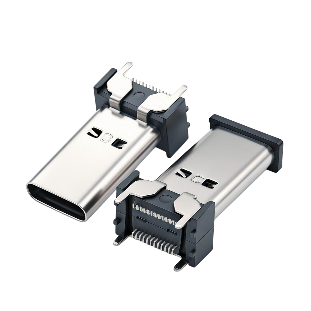 Type-C母座24p立贴高度H=12.0-13.0-13.5-15.0-20.0mm